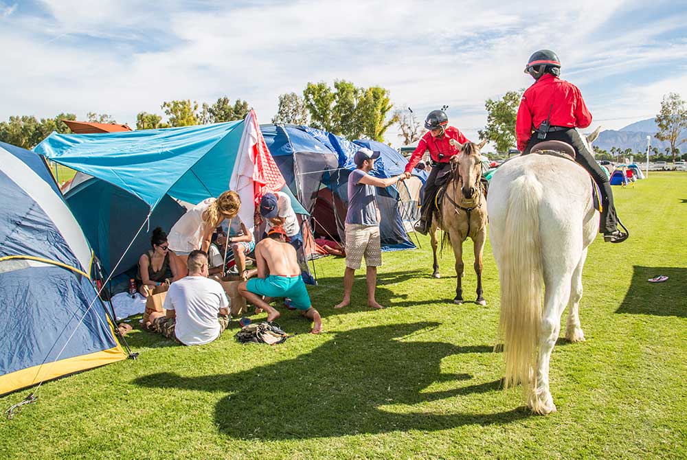 A&O Mounted Patrol 30th Anniversary Providing Mounted Security at Desert Trip 2016